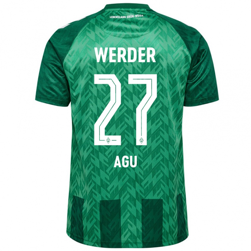 Niño Camiseta Felix Agu #27 Verde 1ª Equipación 2024/25 La Camisa Perú