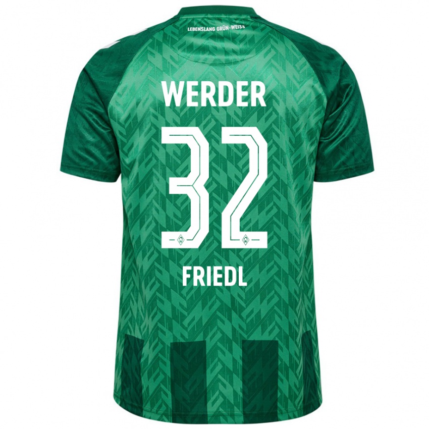 Niño Camiseta Marco Friedl #32 Verde 1ª Equipación 2024/25 La Camisa Perú