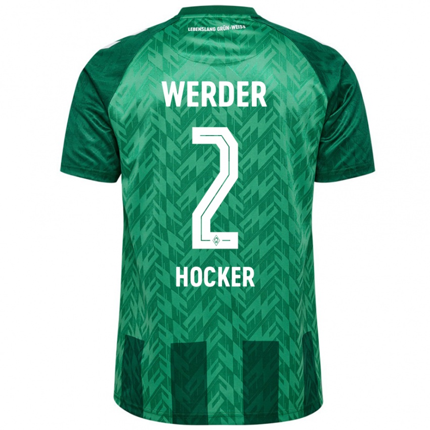 Niño Camiseta Luca Höcker #2 Verde 1ª Equipación 2024/25 La Camisa Perú