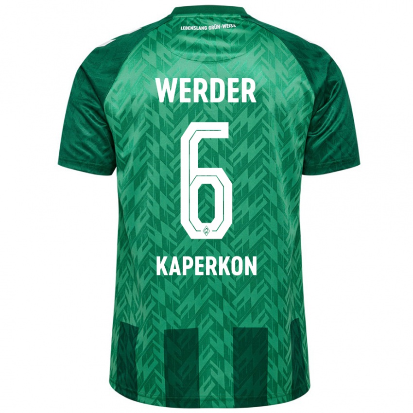 Niño Camiseta Tom Kaperkon #6 Verde 1ª Equipación 2024/25 La Camisa Perú