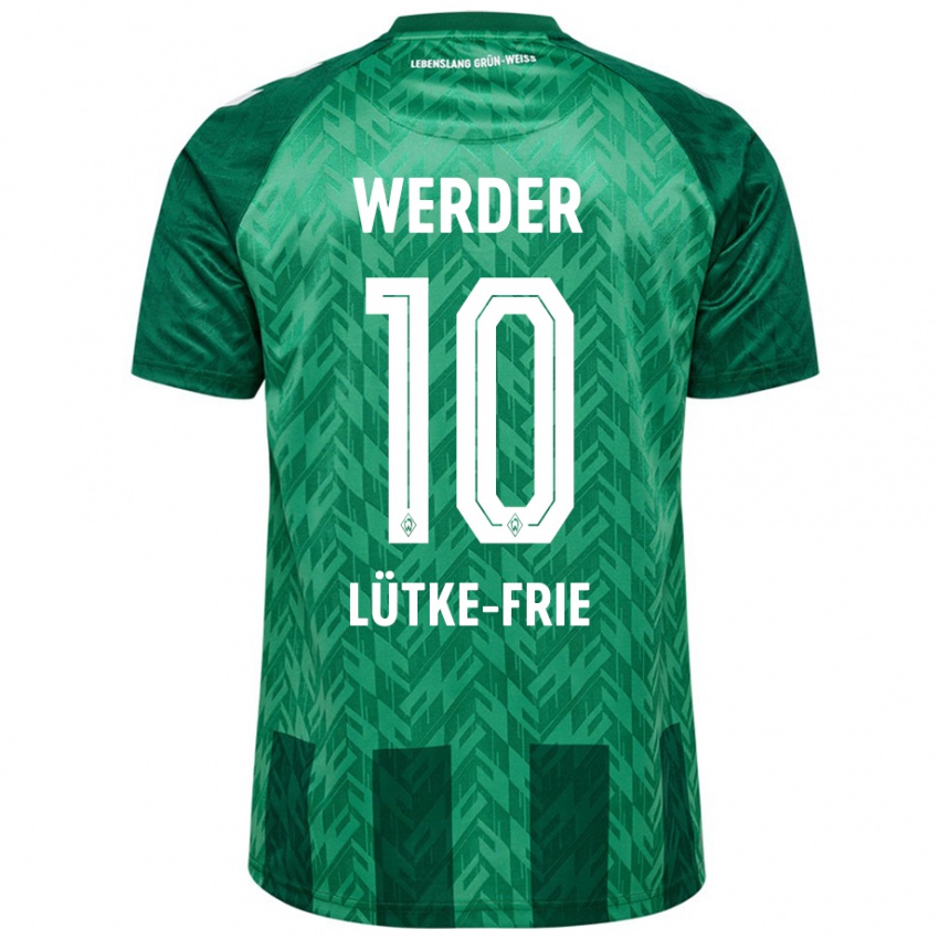 Niño Camiseta Dennis Lütke-Frie #10 Verde 1ª Equipación 2024/25 La Camisa Perú