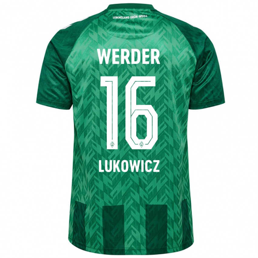 Niño Camiseta Maik Lukowicz #16 Verde 1ª Equipación 2024/25 La Camisa Perú