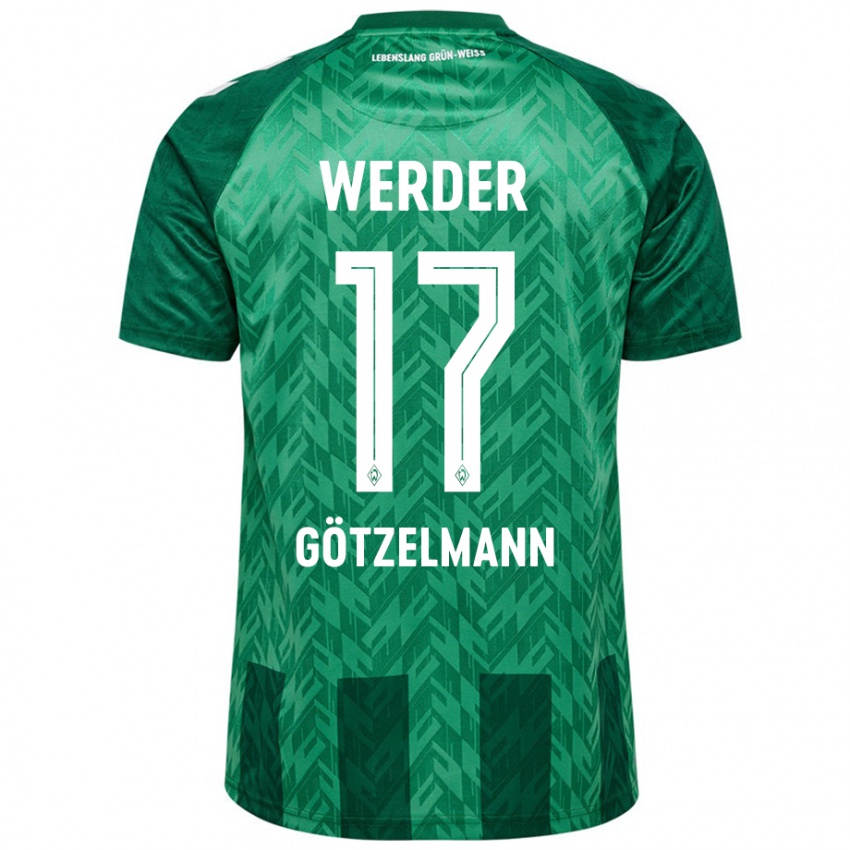 Niño Camiseta Patrick Götzelmann #17 Verde 1ª Equipación 2024/25 La Camisa Perú