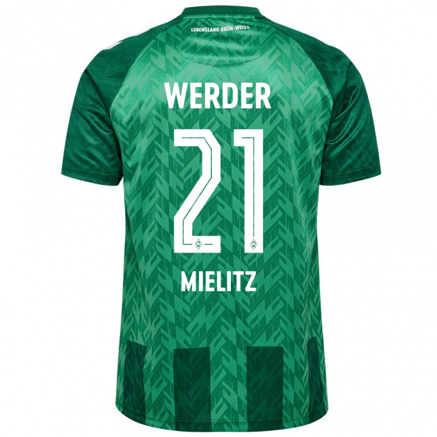 Niño Camiseta Sebastian Mielitz #21 Verde 1ª Equipación 2024/25 La Camisa Perú