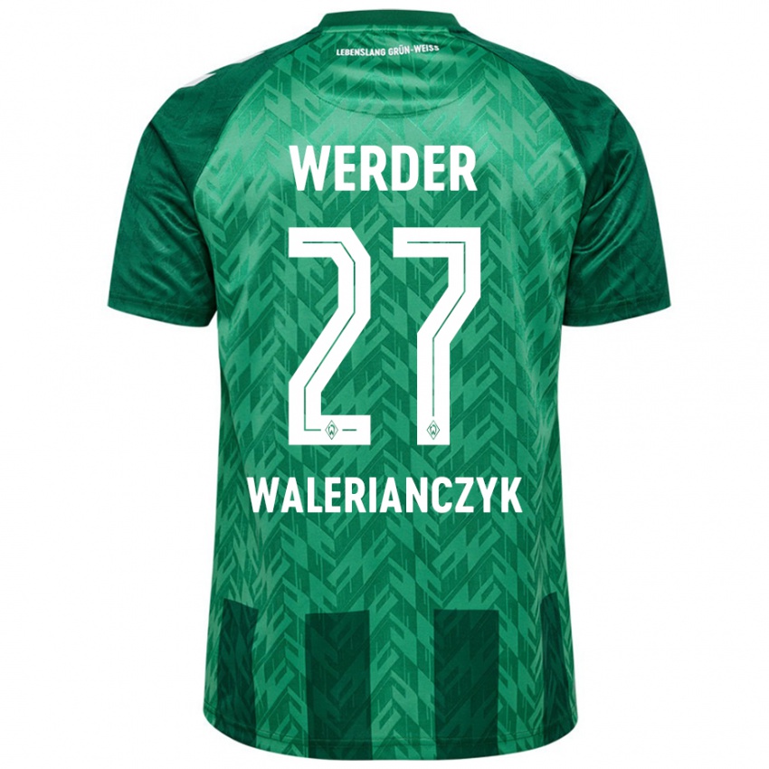 Niño Camiseta Dennis Walerianczyk #27 Verde 1ª Equipación 2024/25 La Camisa Perú