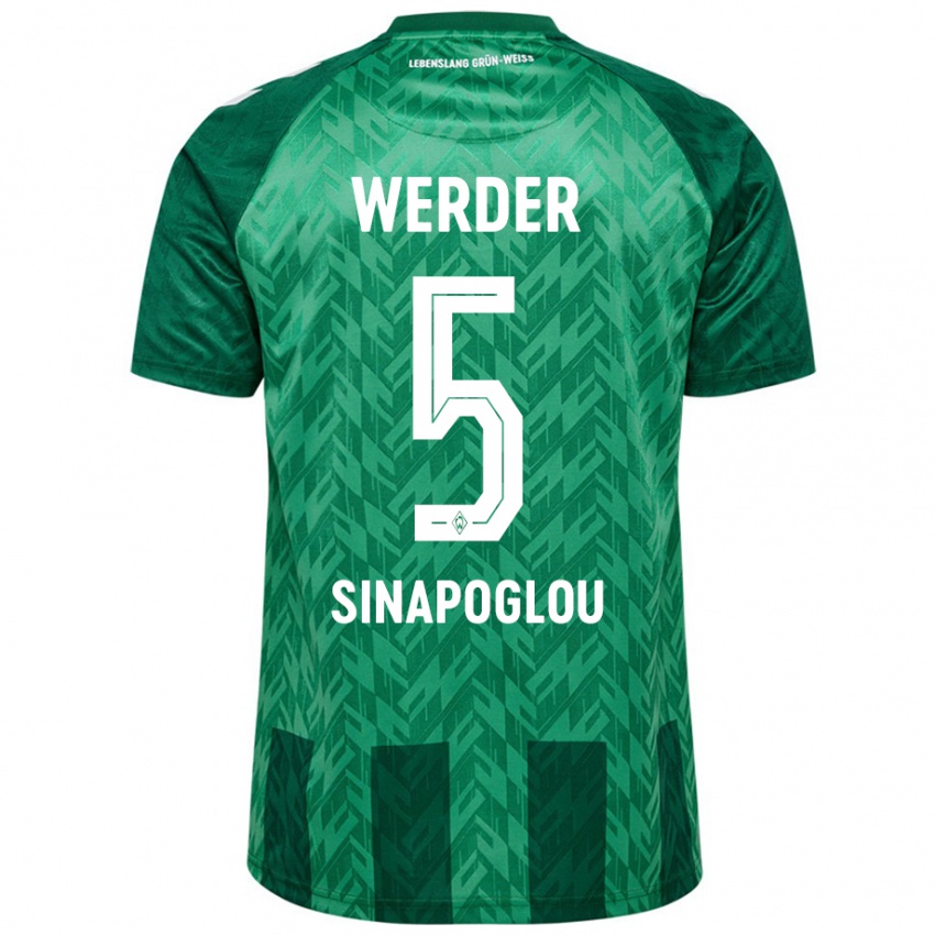 Niño Camiseta Oguzcan Sinapoglou #5 Verde 1ª Equipación 2024/25 La Camisa Perú