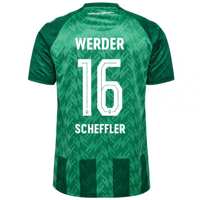 Niño Camiseta Ian Scheffler #16 Verde 1ª Equipación 2024/25 La Camisa Perú