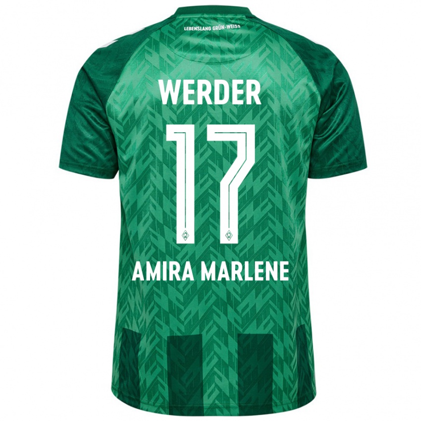 Niño Camiseta Amira Marlene Dahl #17 Verde 1ª Equipación 2024/25 La Camisa Perú