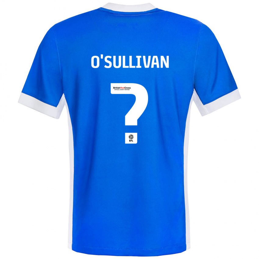 Niño Camiseta William O'sullivan #0 Azul Blanco 1ª Equipación 2024/25 La Camisa Perú