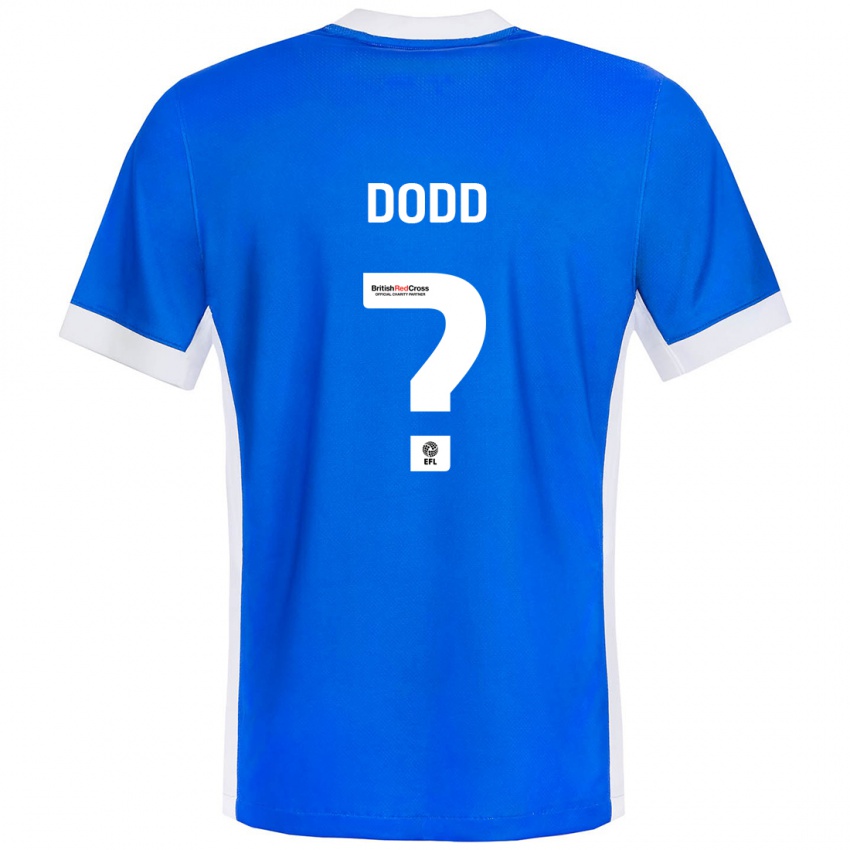 Niño Camiseta Taylor Dodd #0 Azul Blanco 1ª Equipación 2024/25 La Camisa Perú