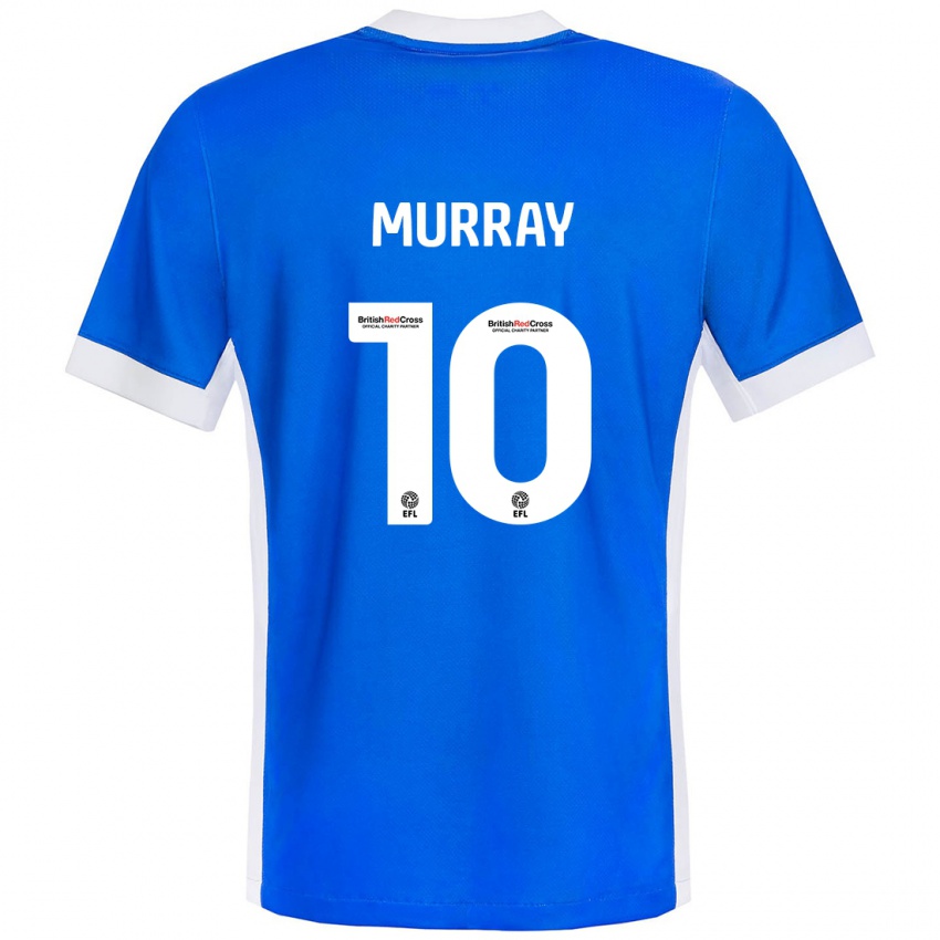 Niño Camiseta Christie Murray #10 Azul Blanco 1ª Equipación 2024/25 La Camisa Perú