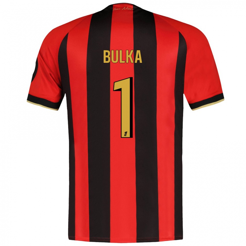 Niño Camiseta Marcin Bulka #1 Rojo Negro 1ª Equipación 2024/25 La Camisa Perú