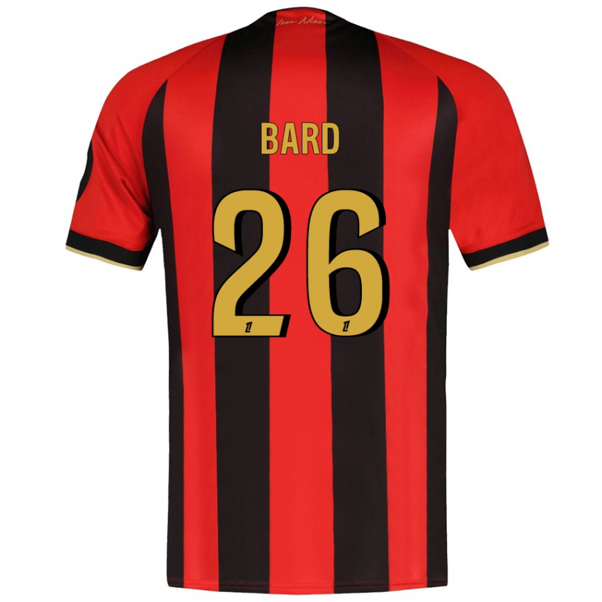 Niño Camiseta Melvin Bard #26 Rojo Negro 1ª Equipación 2024/25 La Camisa Perú