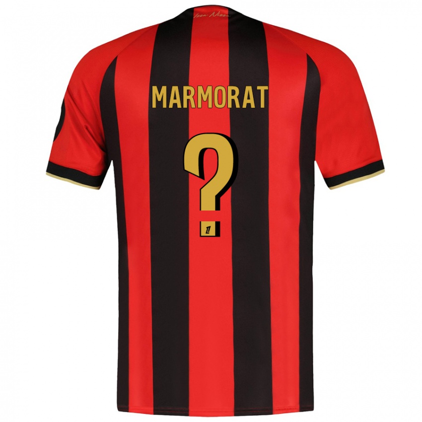 Niño Camiseta Mathéo Marmorat #0 Rojo Negro 1ª Equipación 2024/25 La Camisa Perú