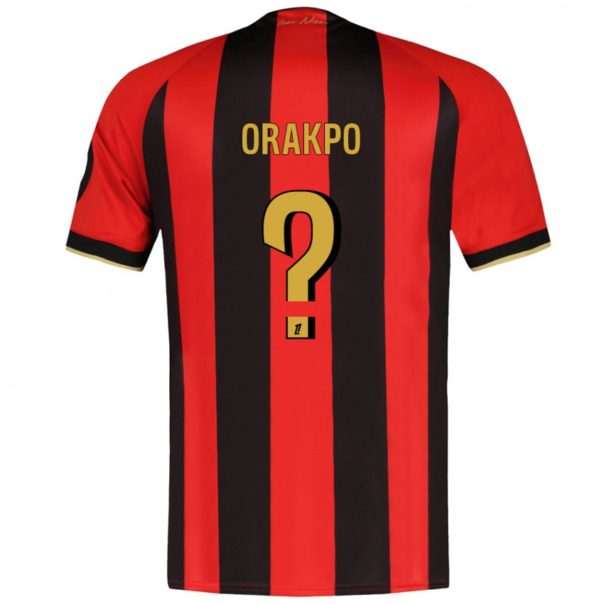 Niño Camiseta Victor Orakpo #0 Rojo Negro 1ª Equipación 2024/25 La Camisa Perú