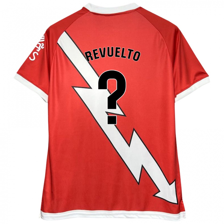 Niño Camiseta Víctor Revuelto #0 Blanco Rojo 1ª Equipación 2024/25 La Camisa Perú