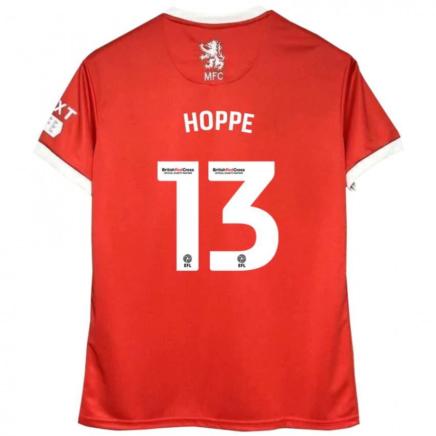 Niño Camiseta Matthew Hoppe #13 Rojo Blanco 1ª Equipación 2024/25 La Camisa Perú