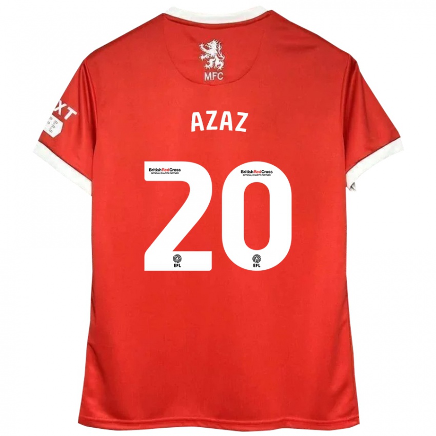 Niño Camiseta Finn Azaz #20 Rojo Blanco 1ª Equipación 2024/25 La Camisa Perú