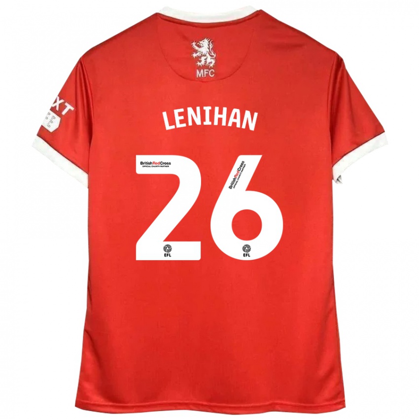 Niño Camiseta Darragh Lenihan #26 Rojo Blanco 1ª Equipación 2024/25 La Camisa Perú