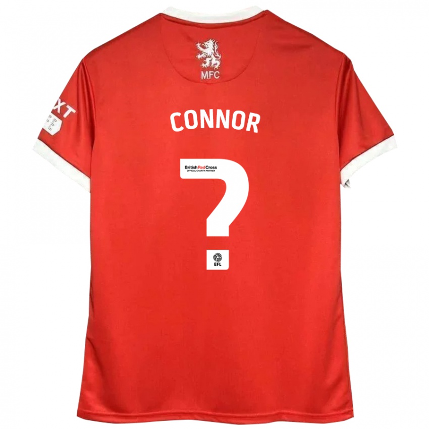 Niño Camiseta Shea Connor #0 Rojo Blanco 1ª Equipación 2024/25 La Camisa Perú