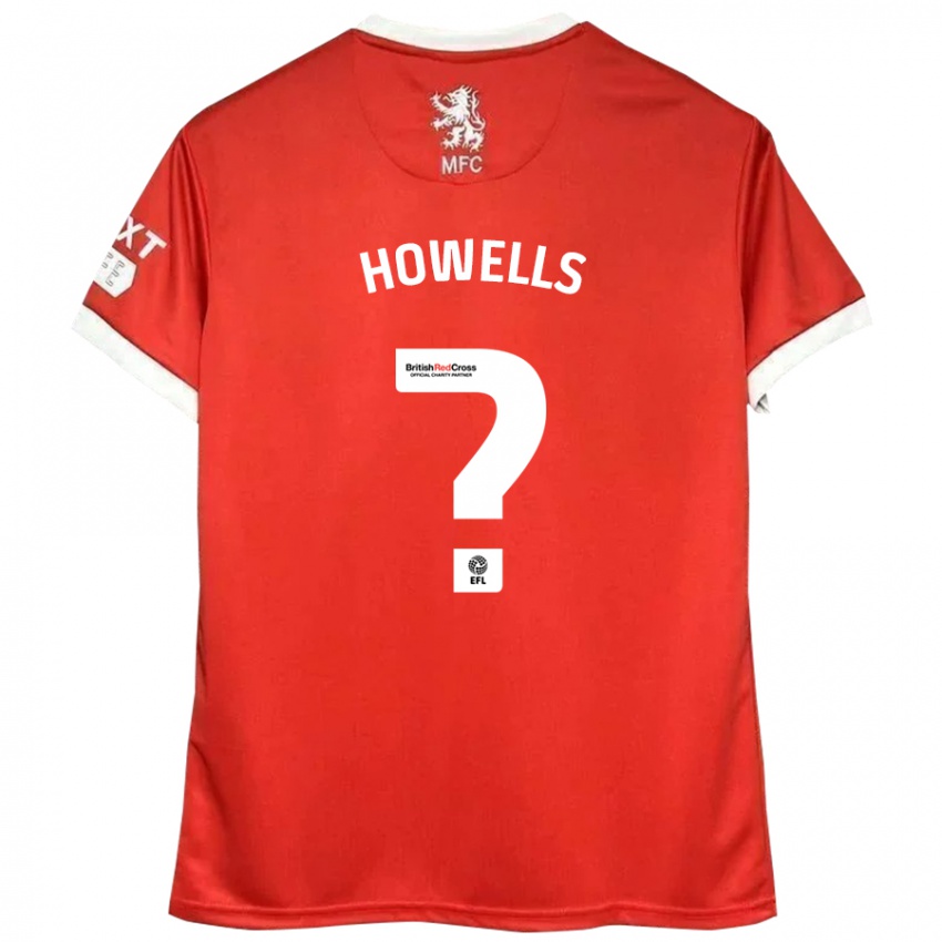 Niño Camiseta Max Howells #0 Rojo Blanco 1ª Equipación 2024/25 La Camisa Perú