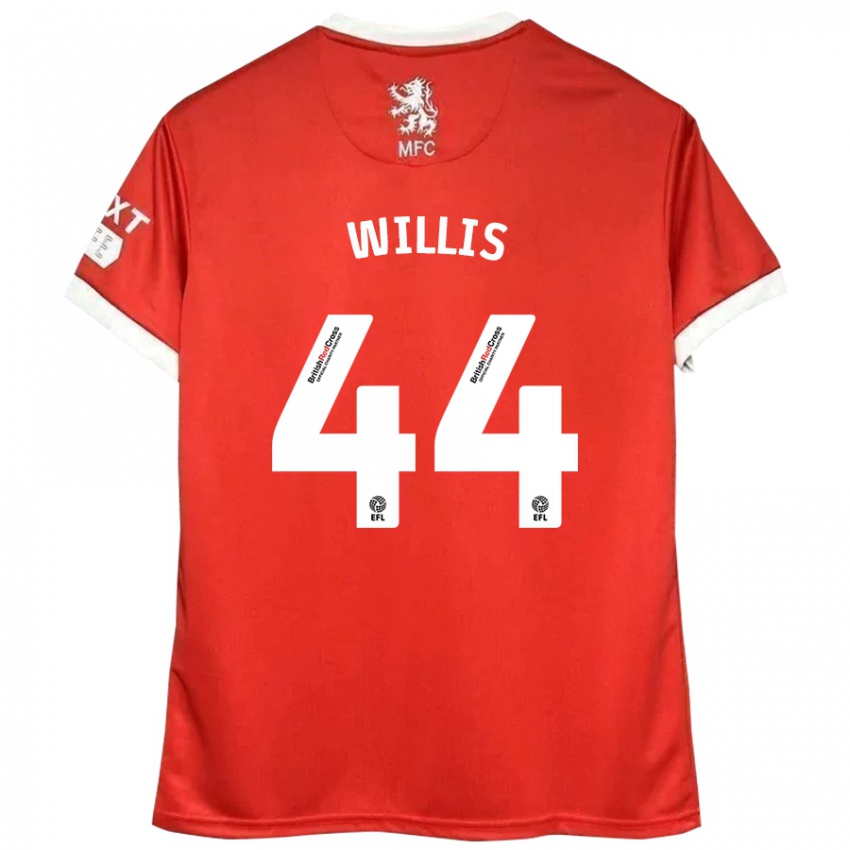 Niño Camiseta Pharrell Willis #44 Rojo Blanco 1ª Equipación 2024/25 La Camisa Perú