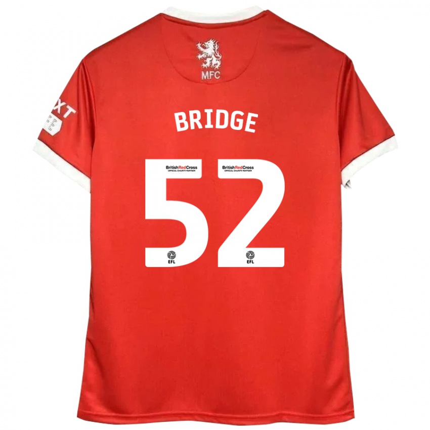 Niño Camiseta Aj Bridge #52 Rojo Blanco 1ª Equipación 2024/25 La Camisa Perú