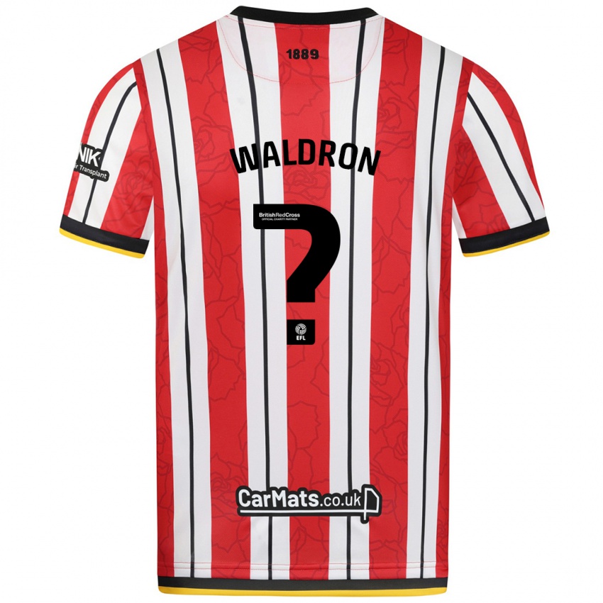 Niño Camiseta Jack Waldron #0 Rojo Blanco Rayas 1ª Equipación 2024/25 La Camisa Perú