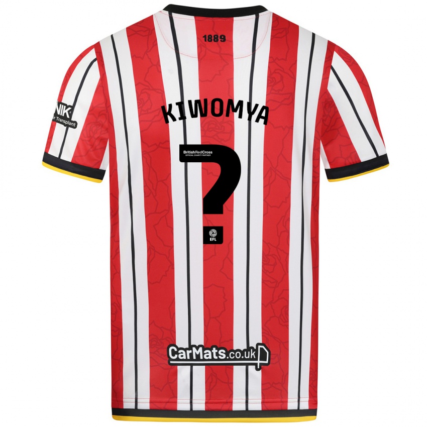 Niño Camiseta Noah Kiwomya #0 Rojo Blanco Rayas 1ª Equipación 2024/25 La Camisa Perú