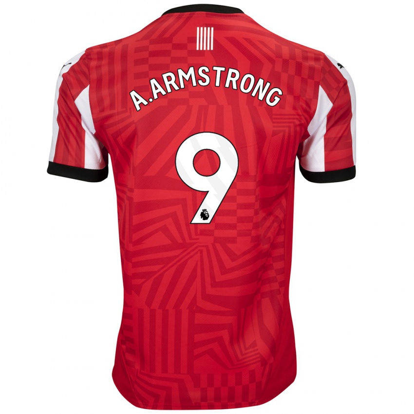 Niño Camiseta Adam Armstrong #9 Rojo Blanco 1ª Equipación 2024/25 La Camisa Perú