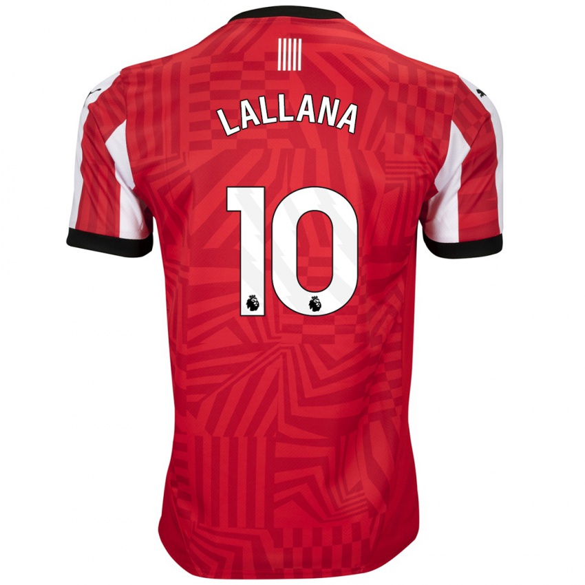 Niño Camiseta Adam Lallana #10 Rojo Blanco 1ª Equipación 2024/25 La Camisa Perú