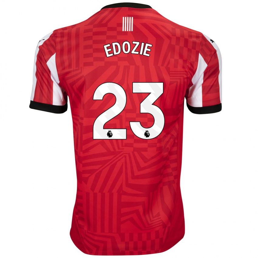 Niño Camiseta Samuel Edozie #23 Rojo Blanco 1ª Equipación 2024/25 La Camisa Perú