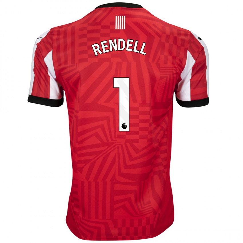 Niño Camiseta Kayla Rendell #1 Rojo Blanco 1ª Equipación 2024/25 La Camisa Perú