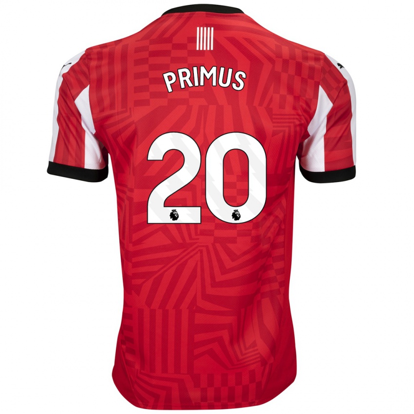 Niño Camiseta Atlanta Primus #20 Rojo Blanco 1ª Equipación 2024/25 La Camisa Perú