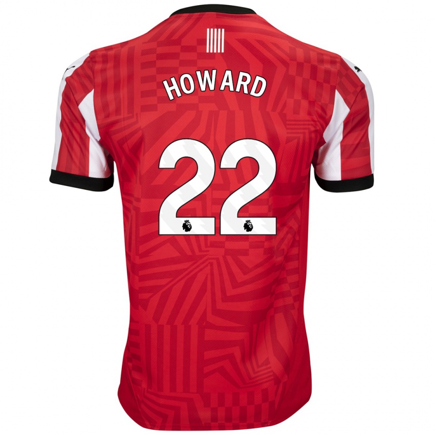 Niño Camiseta Bethany-May Howard #22 Rojo Blanco 1ª Equipación 2024/25 La Camisa Perú