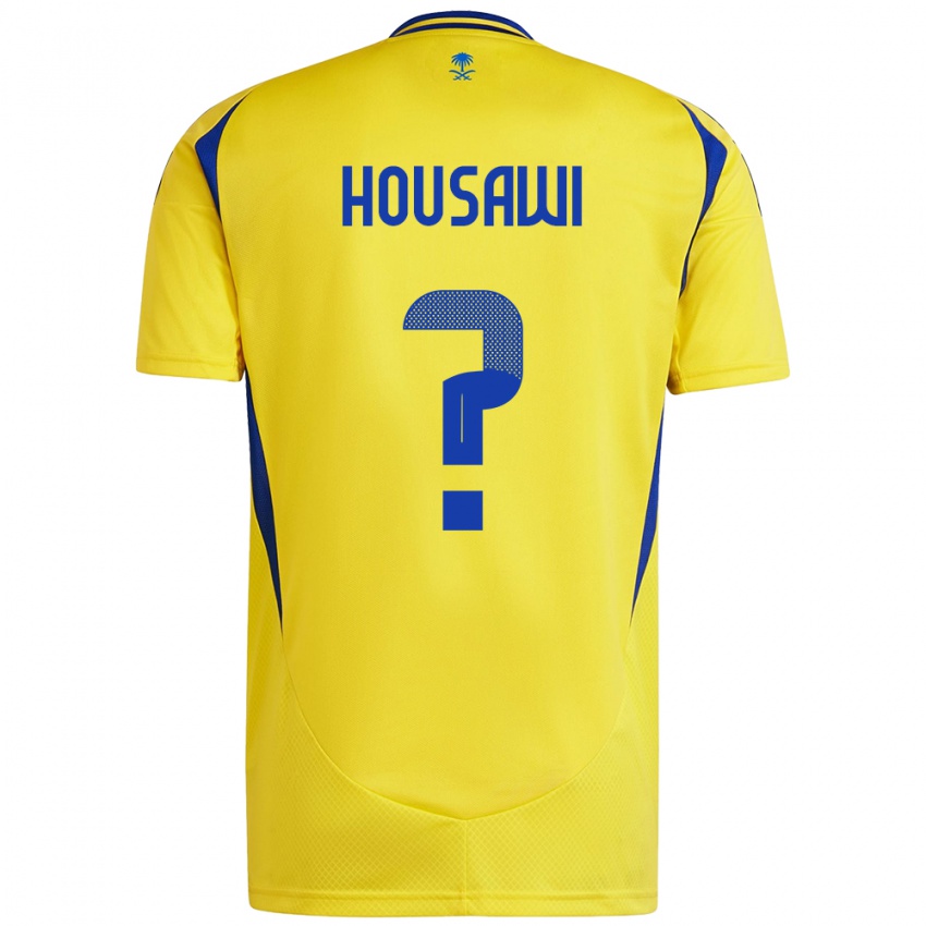 Niño Camiseta Asser Housawi #0 Amarillo Azul 1ª Equipación 2024/25 La Camisa Perú