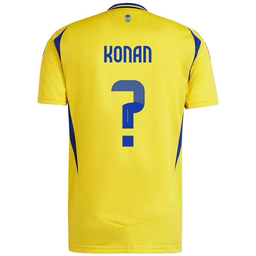 Niño Camiseta Ghislain Konan #0 Amarillo Azul 1ª Equipación 2024/25 La Camisa Perú