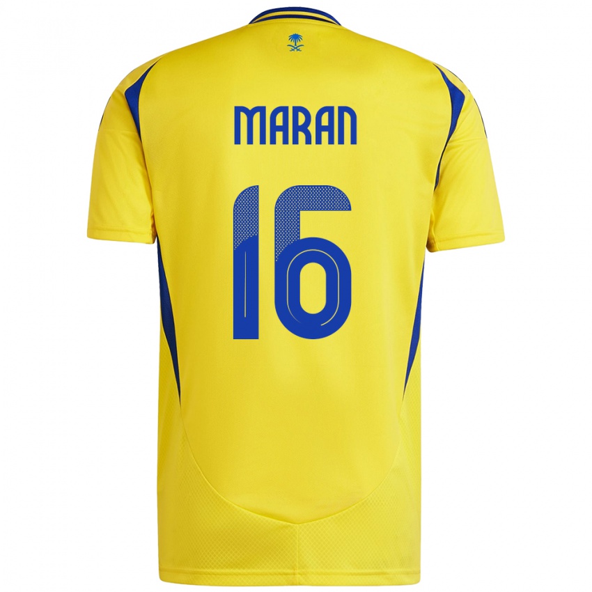 Niño Camiseta Mohammed Maran #16 Amarillo Azul 1ª Equipación 2024/25 La Camisa Perú