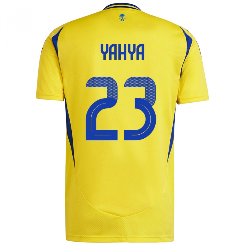 Niño Camiseta Ayman Yahya #23 Amarillo Azul 1ª Equipación 2024/25 La Camisa Perú