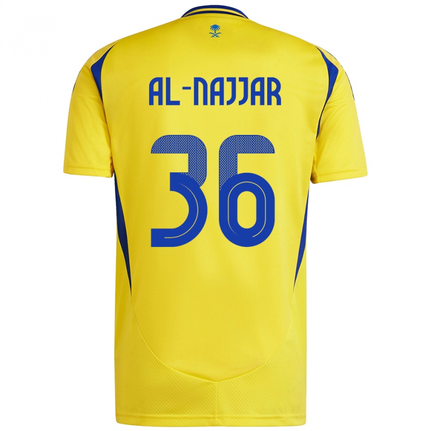 Niño Camiseta Raghed Al-Najjar #36 Amarillo Azul 1ª Equipación 2024/25 La Camisa Perú