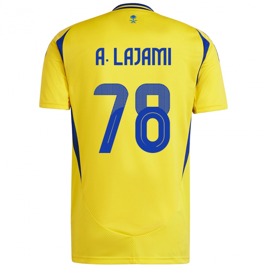 Niño Camiseta Ali Lajami #78 Amarillo Azul 1ª Equipación 2024/25 La Camisa Perú