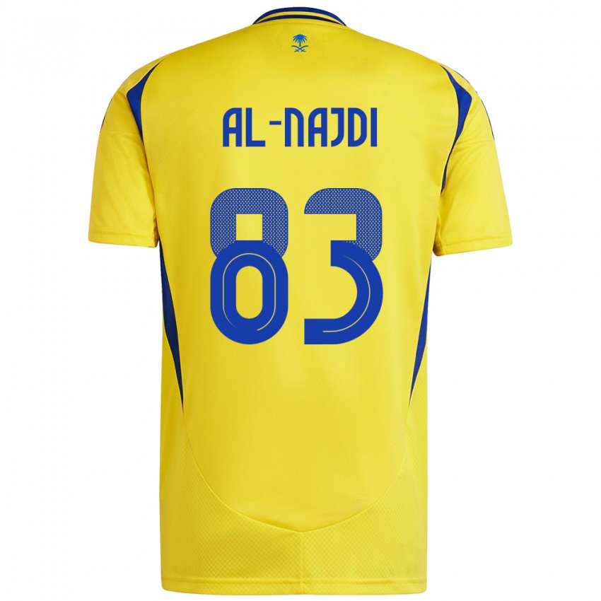 Niño Camiseta Salem Al-Najdi #83 Amarillo Azul 1ª Equipación 2024/25 La Camisa Perú