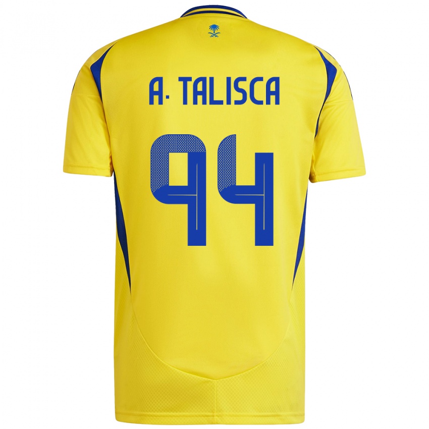 Niño Camiseta Talisca #94 Amarillo Azul 1ª Equipación 2024/25 La Camisa Perú