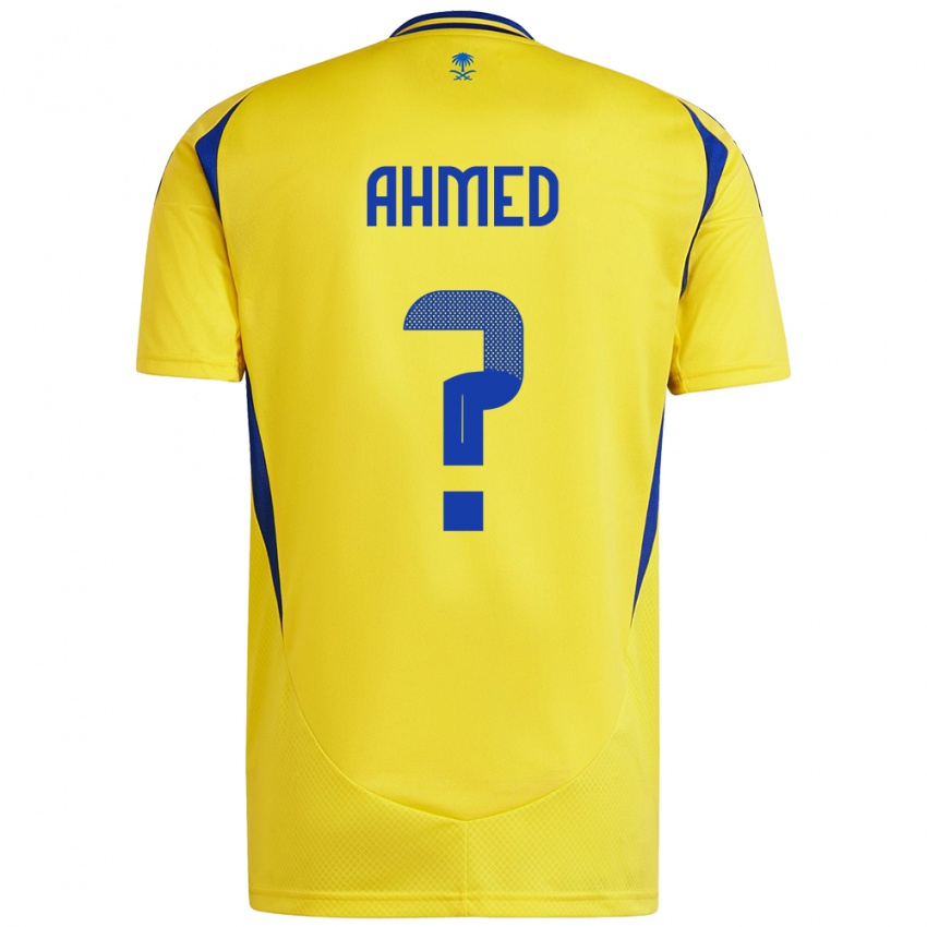 Niño Camiseta Al Anood Ahmed #0 Amarillo Azul 1ª Equipación 2024/25 La Camisa Perú