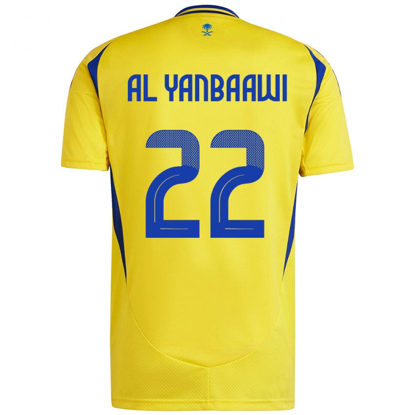 Niño Camiseta Tahani Al-Yanbaawi #22 Amarillo Azul 1ª Equipación 2024/25 La Camisa Perú