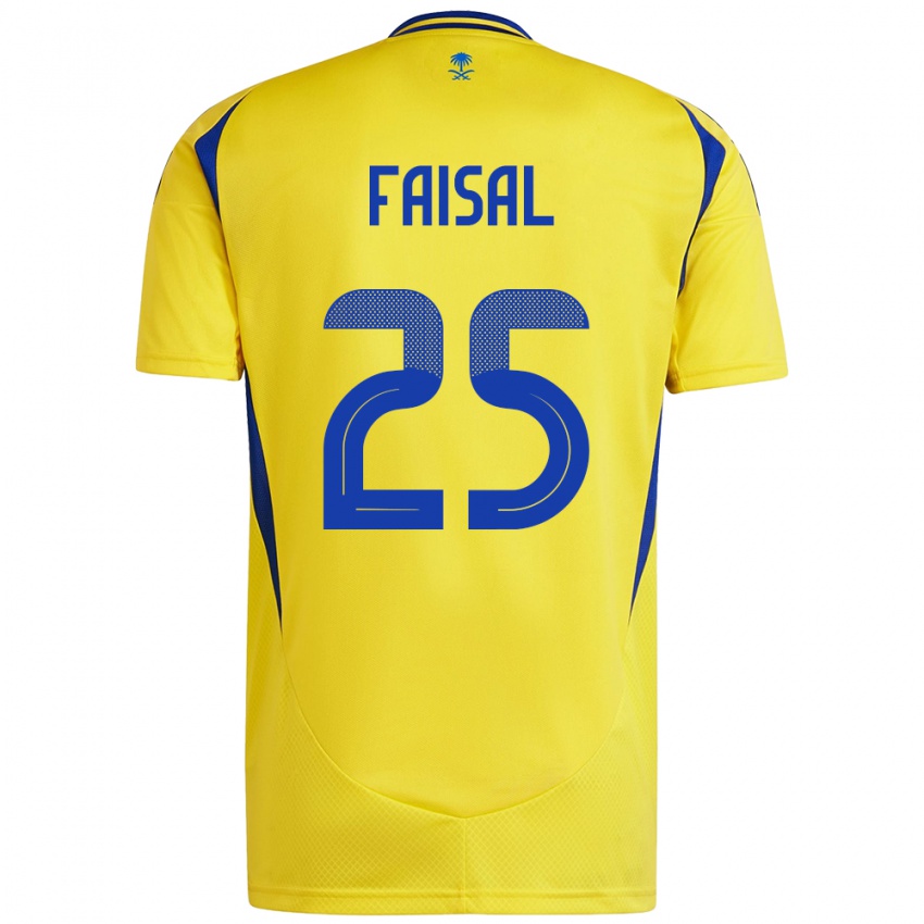 Niño Camiseta Samira Faisal #25 Amarillo Azul 1ª Equipación 2024/25 La Camisa Perú