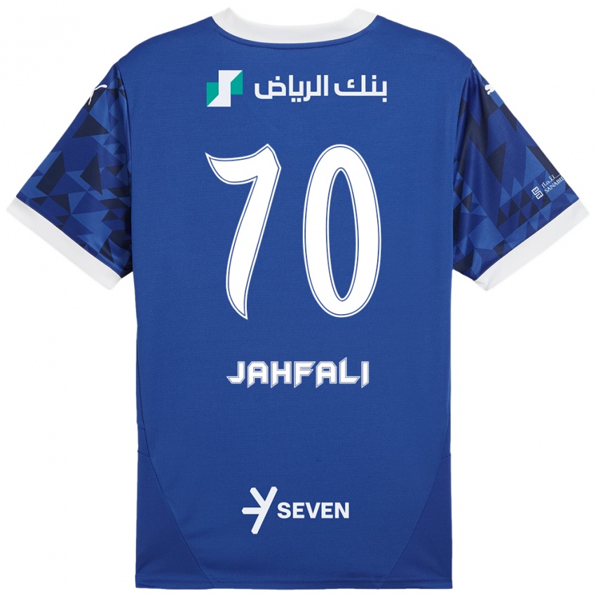 Niño Camiseta Mohammed Jahfali #70 Azul Oscuro Blanco 1ª Equipación 2024/25 La Camisa Perú