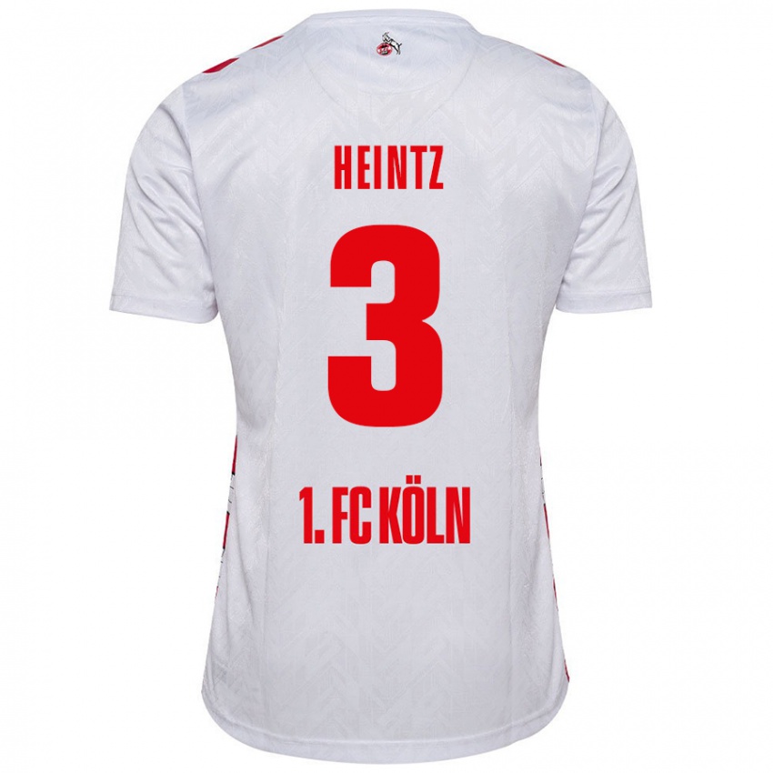 Niño Camiseta Dominique Heintz #3 Blanco Rojo 1ª Equipación 2024/25 La Camisa Perú