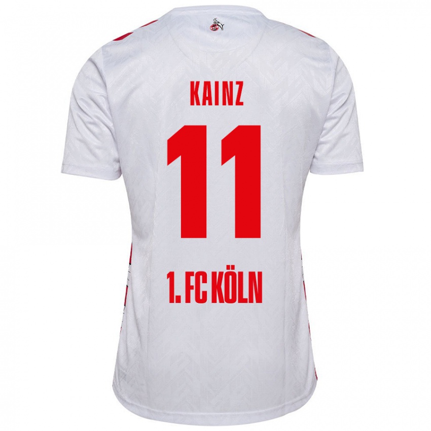 Niño Camiseta Florian Kainz #11 Blanco Rojo 1ª Equipación 2024/25 La Camisa Perú