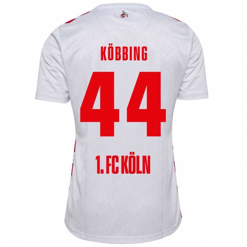 Niño Camiseta Matthias Köbbing #44 Blanco Rojo 1ª Equipación 2024/25 La Camisa Perú